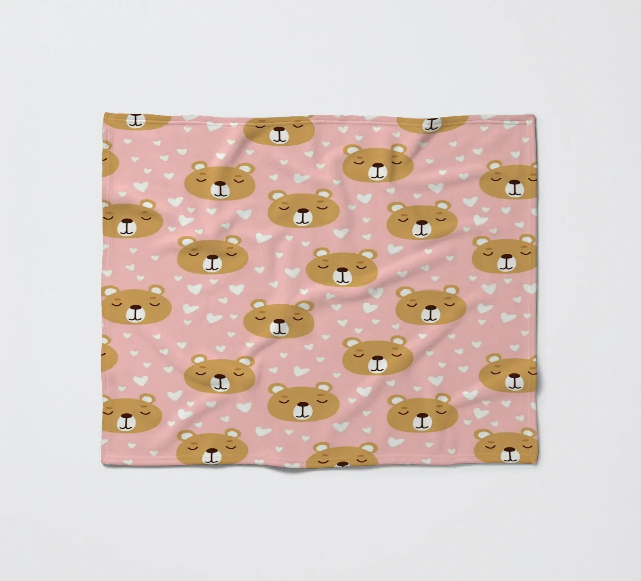 Cute Bear Pattern Fleecedecke von treechild