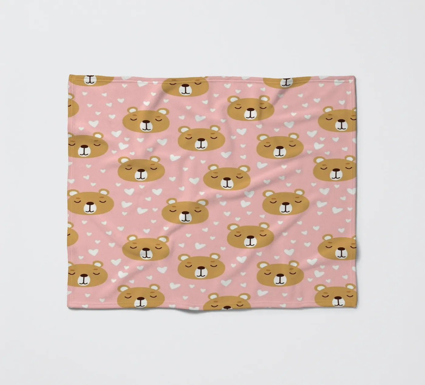 Cute Bear Pattern coperta in pile da treechild