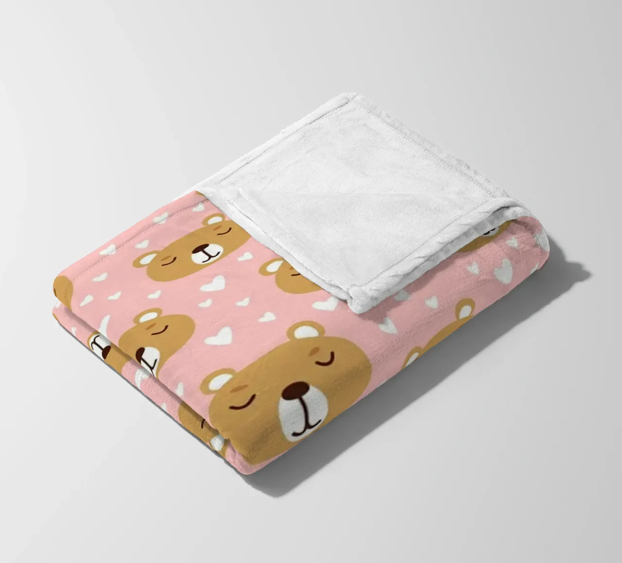 Cute Bear Pattern Fleecedecke von treechild