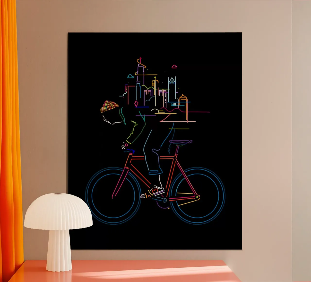 Detroit in bicicletta poster da The Cyclist