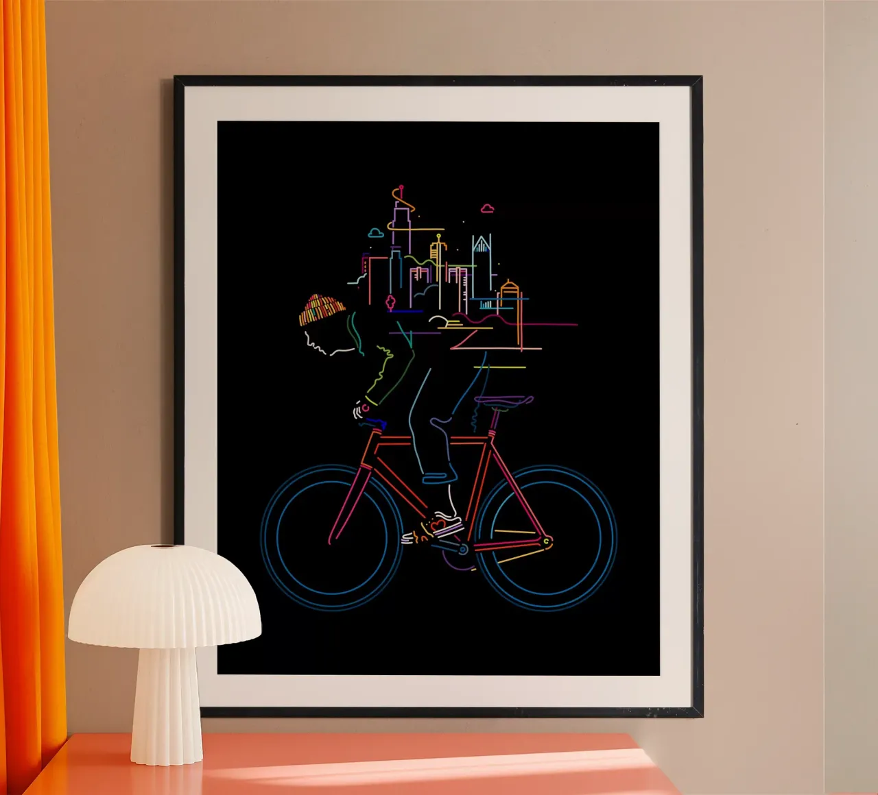 Detroit in bicicletta poster da The Cyclist