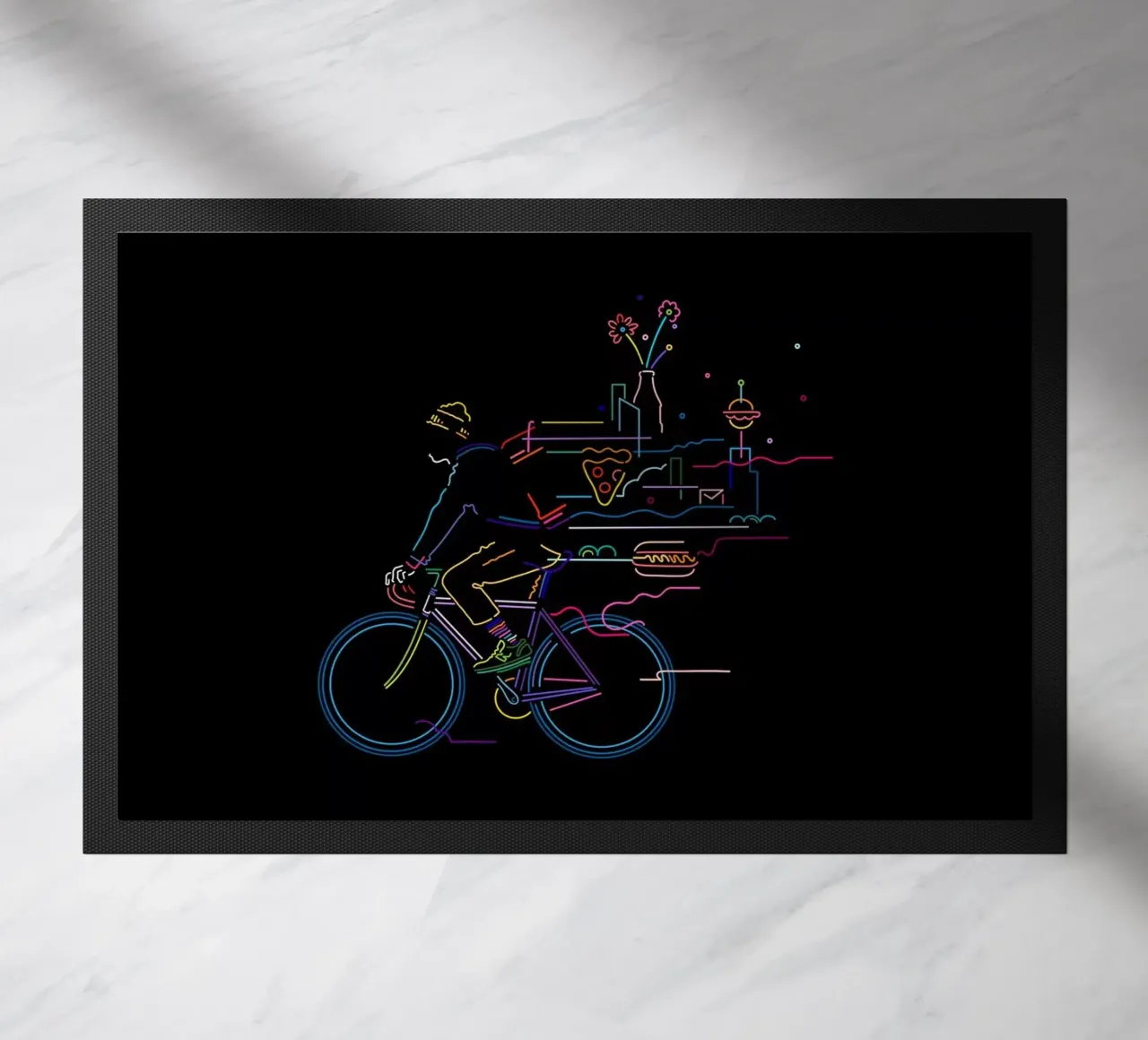 Fietskoerier deurmat van The Cyclist