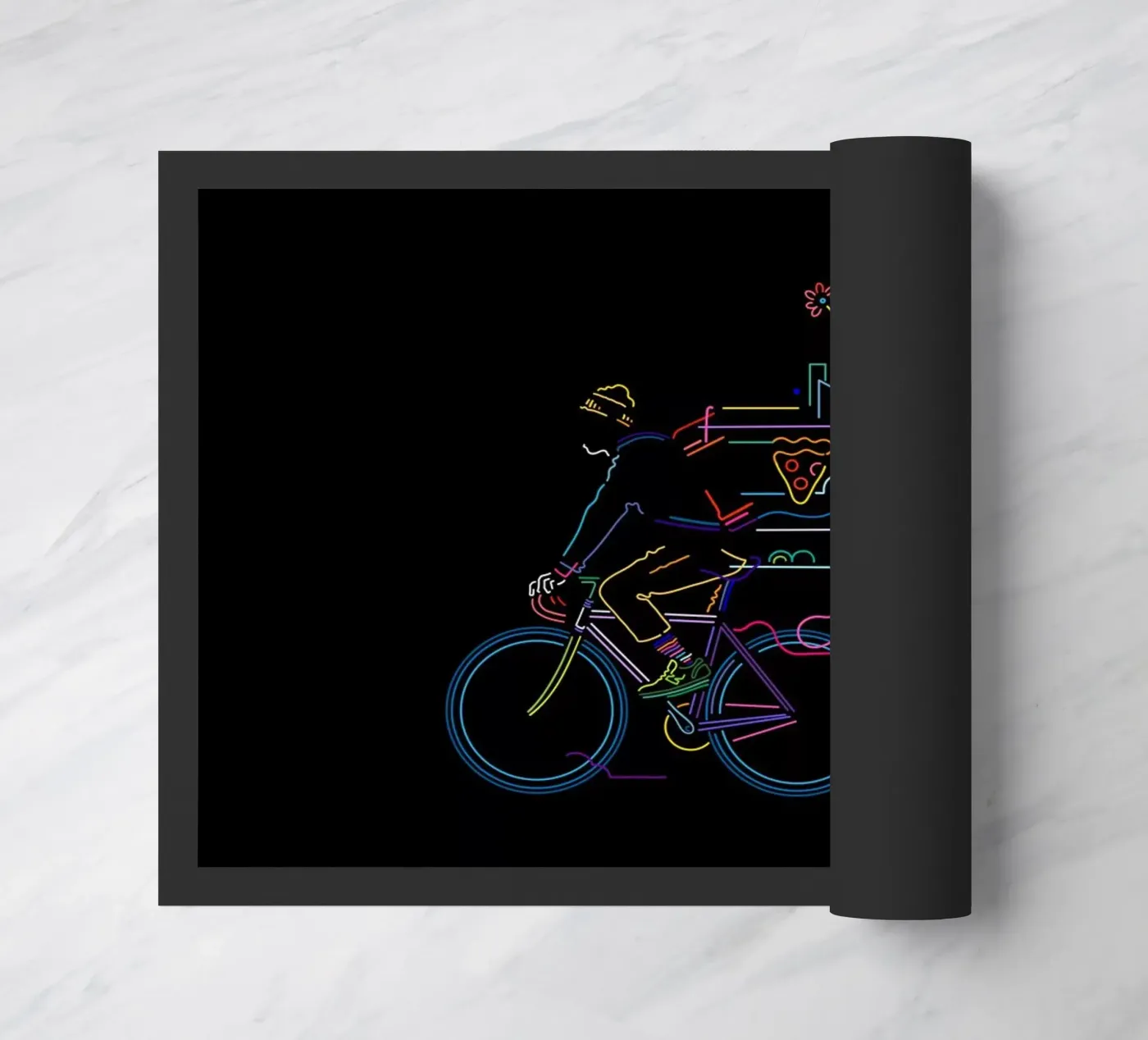Fietskoerier deurmat van The Cyclist