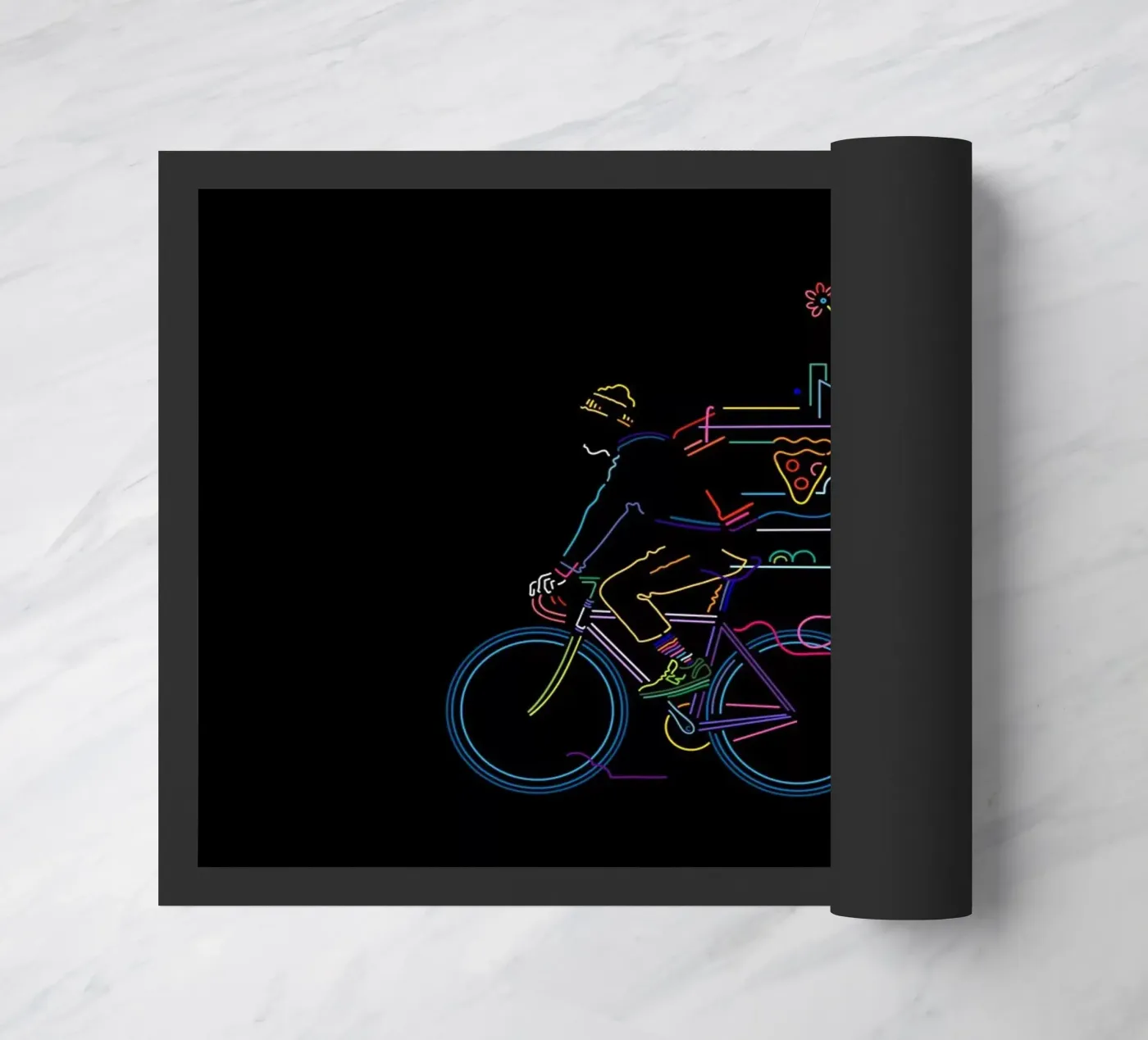 Fietskoerier deurmat van The Cyclist