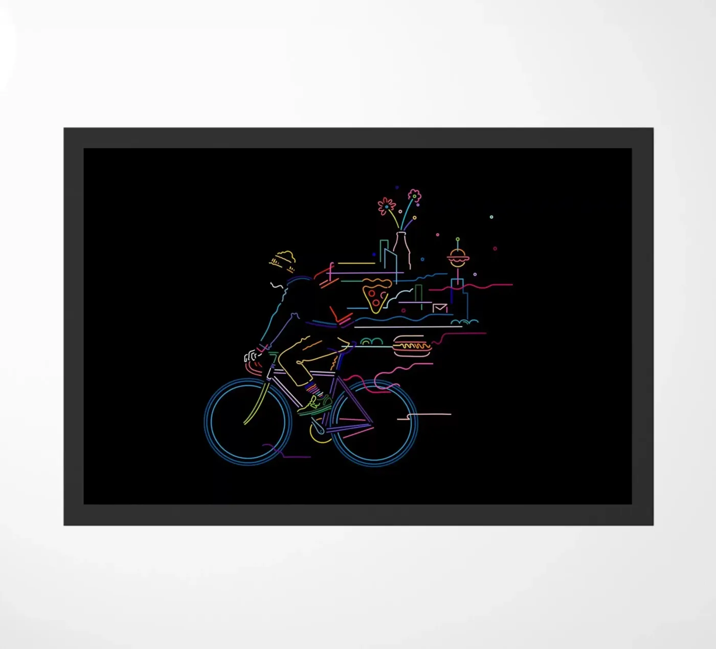 Fietskoerier deurmat van The Cyclist