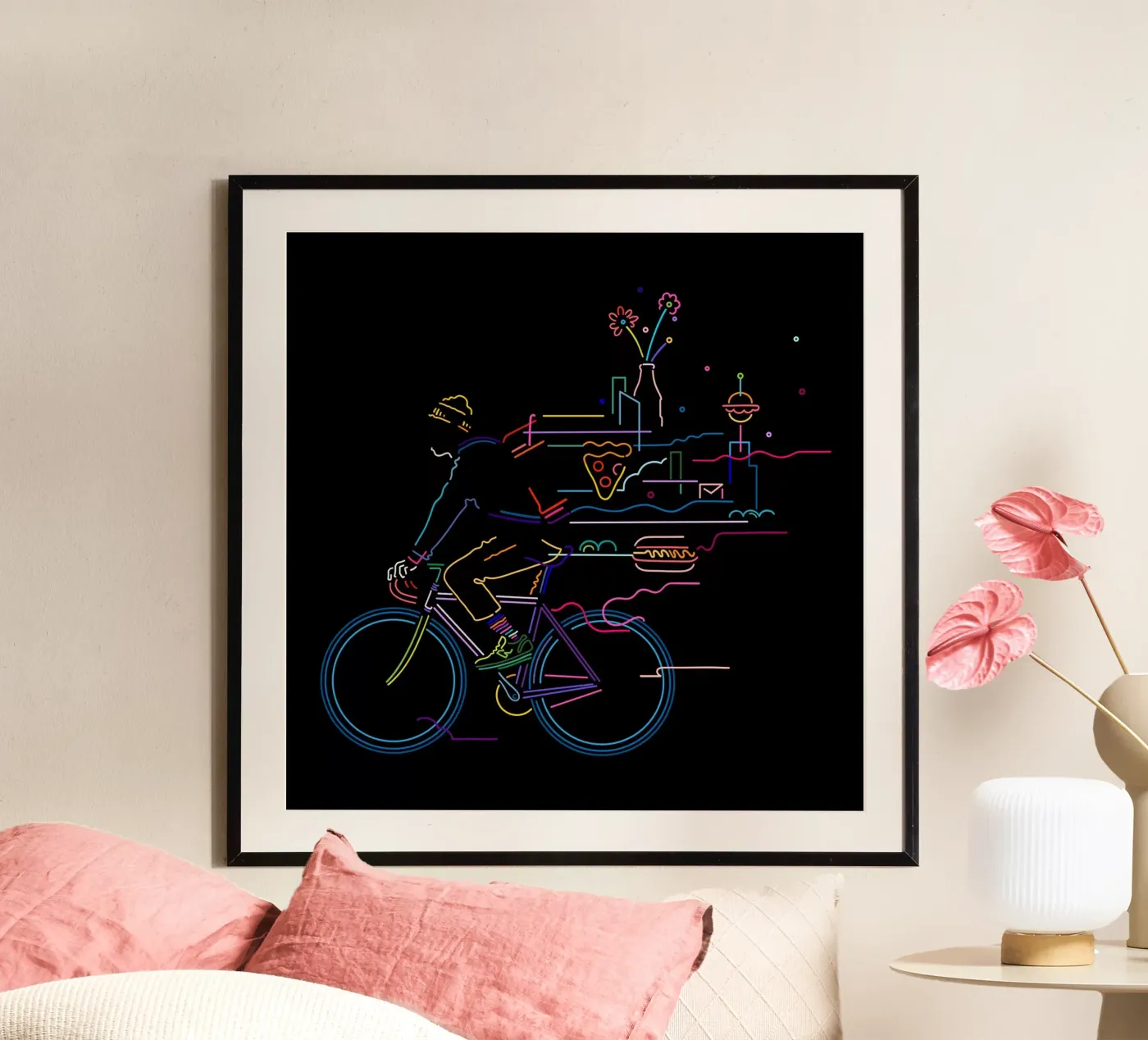 Fietskoerier poster van The Cyclist