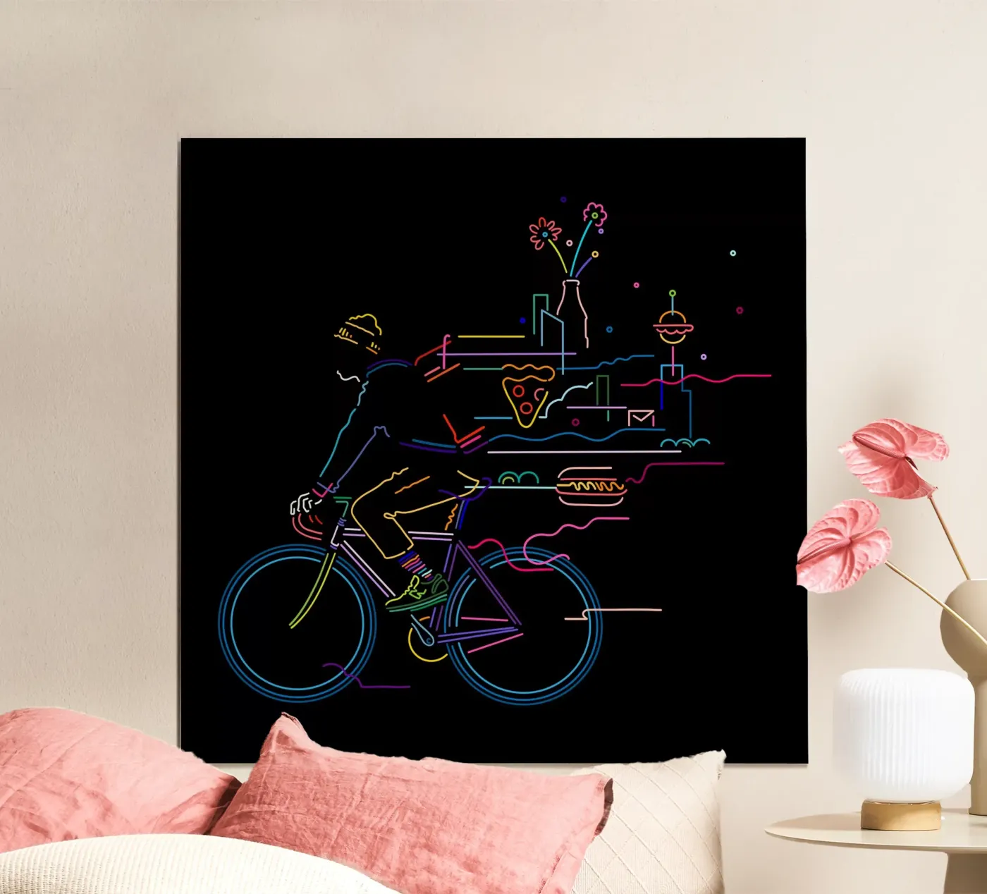 Fietskoerier poster van The Cyclist