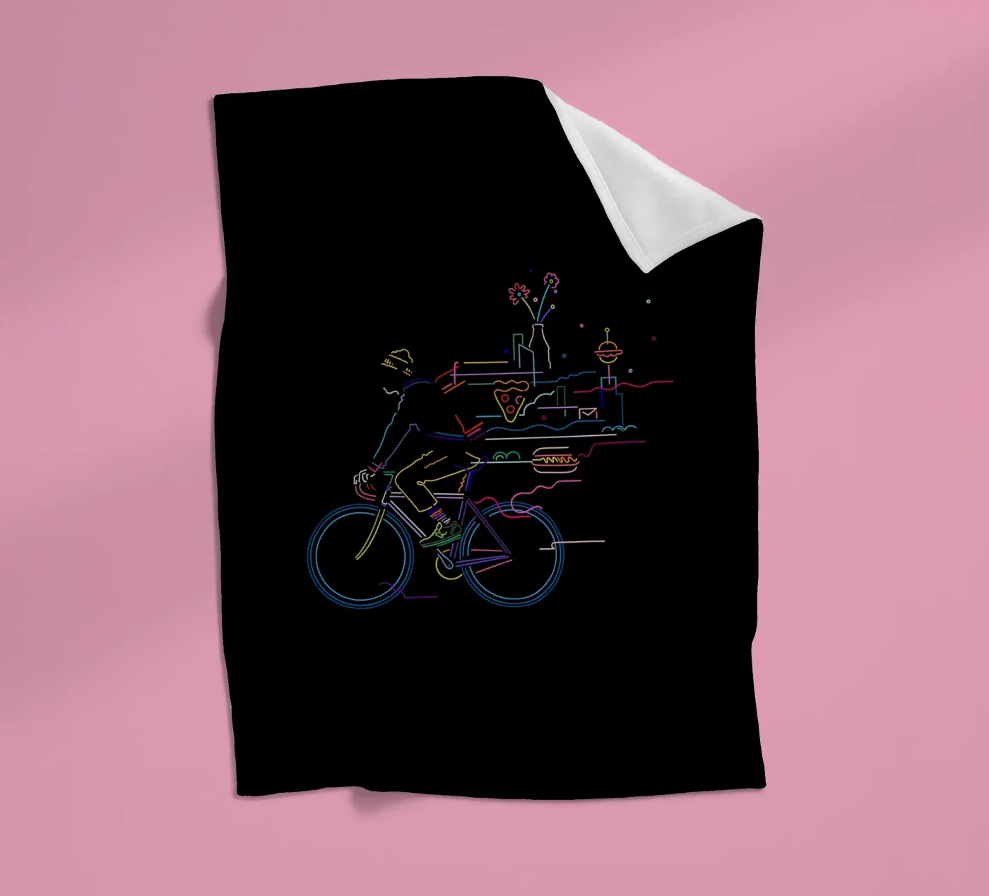 Fietskoerier fleecedeken van The Cyclist