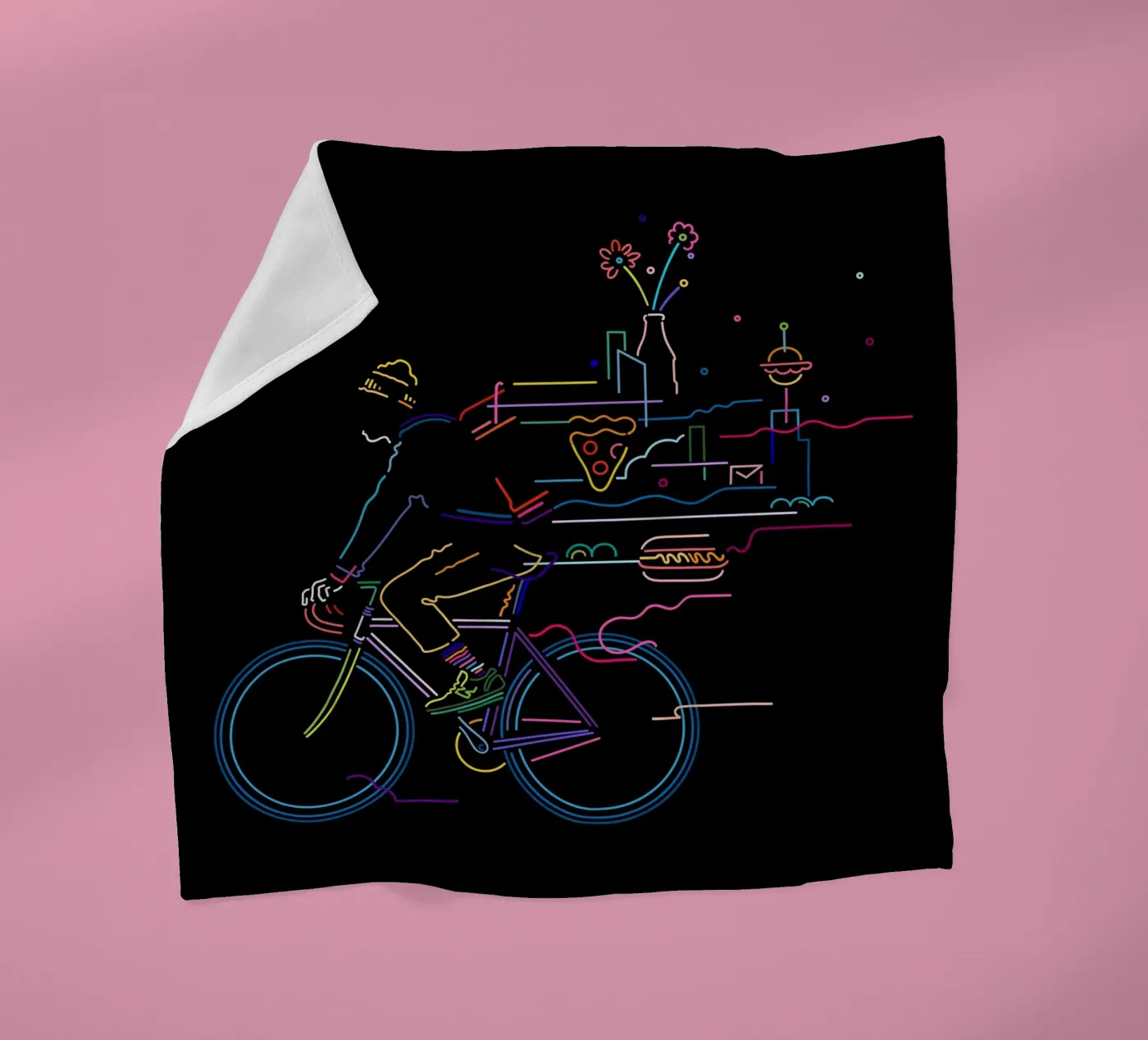 Fietskoerier fleecedeken van The Cyclist