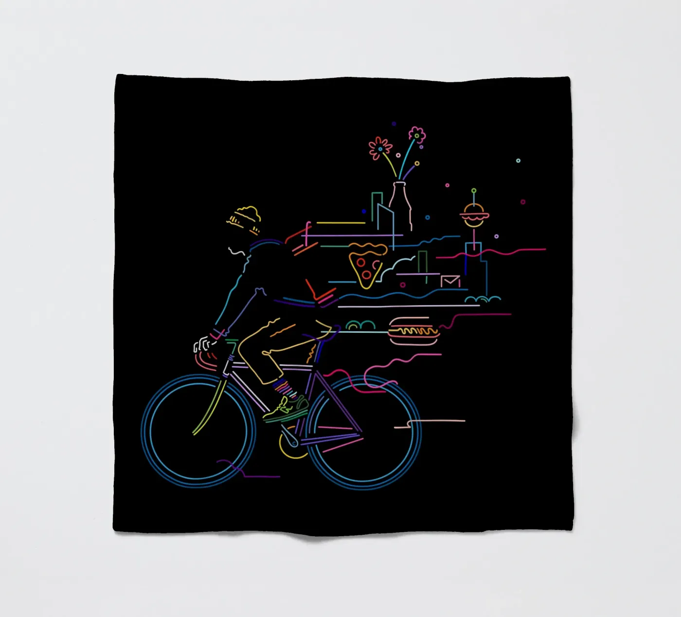 Fietskoerier fleecedeken van The Cyclist
