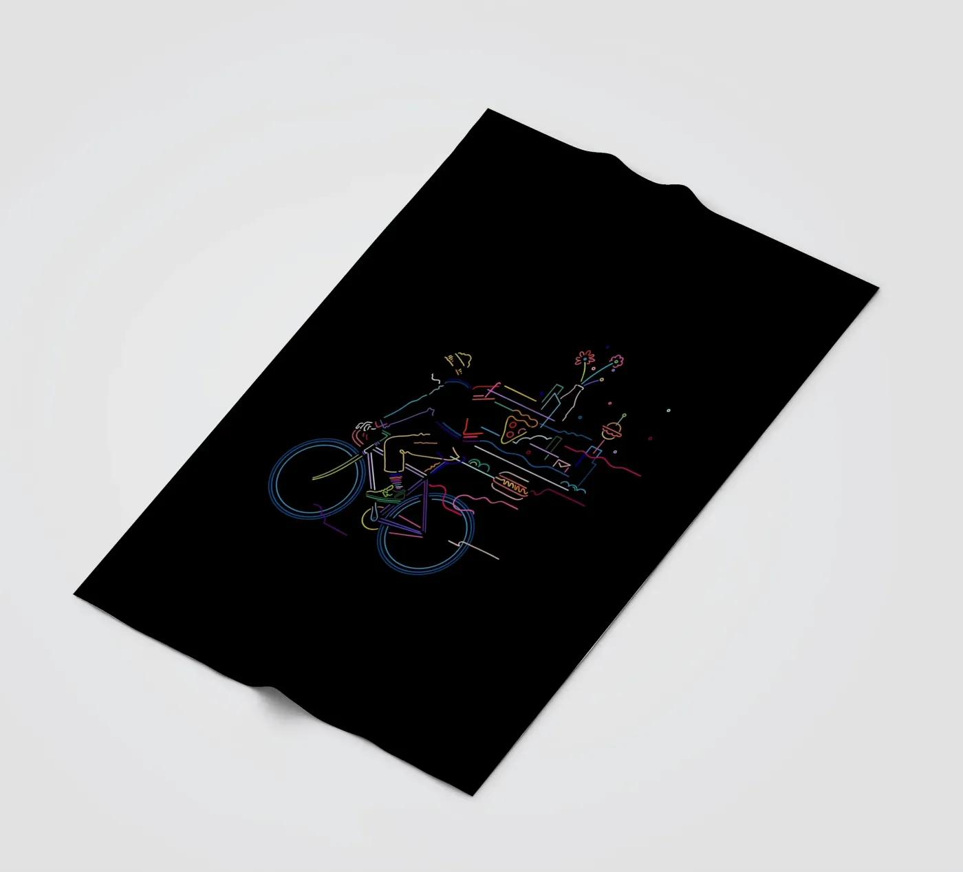 Fietskoerier fleecedeken van The Cyclist