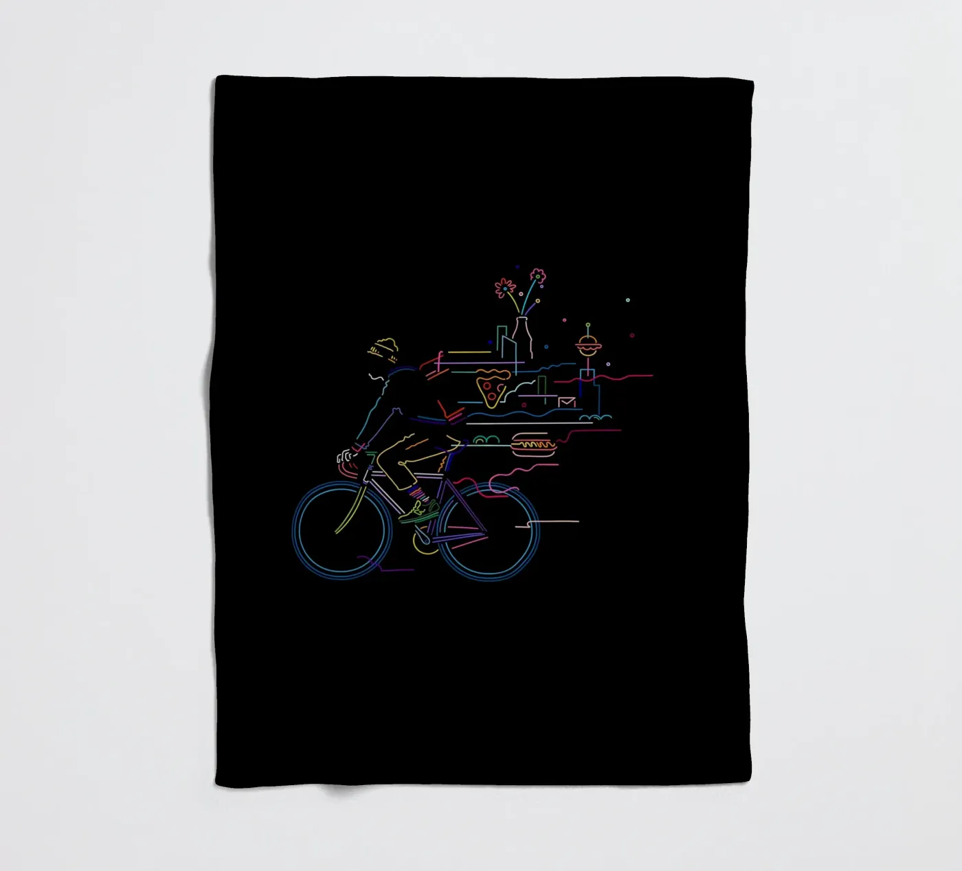 Fietskoerier fleecedeken van The Cyclist