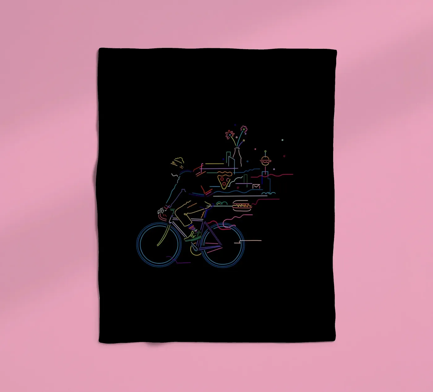 Fietskoerier fleecedeken van The Cyclist