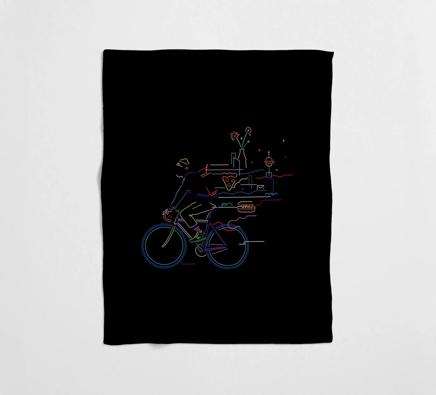 Fietskoerier fleecedeken van The Cyclist