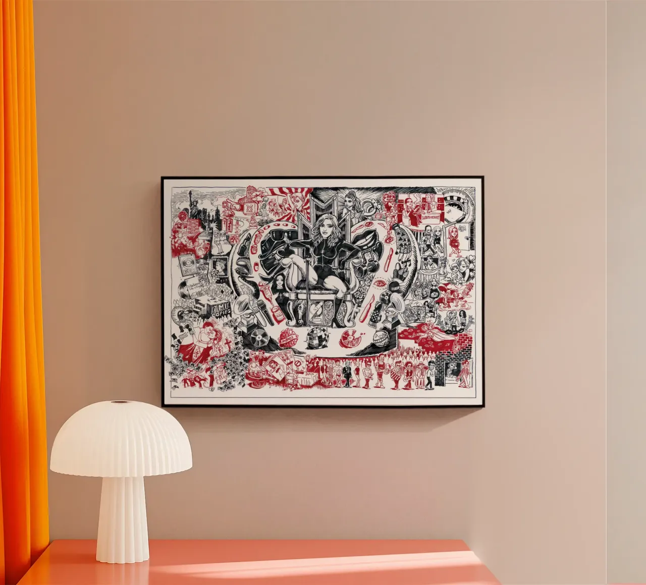 Madonna - Fearless Rebel acrylic glass by Artascy Art