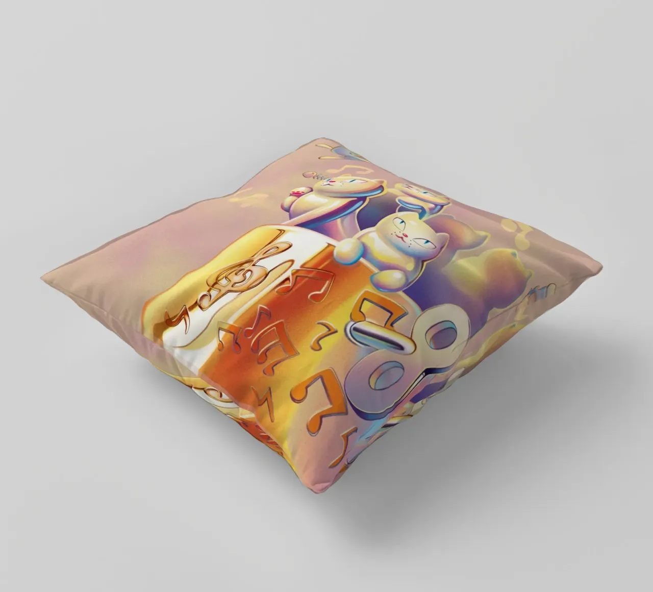 Time to Fly decorative cushion by Artascy Art