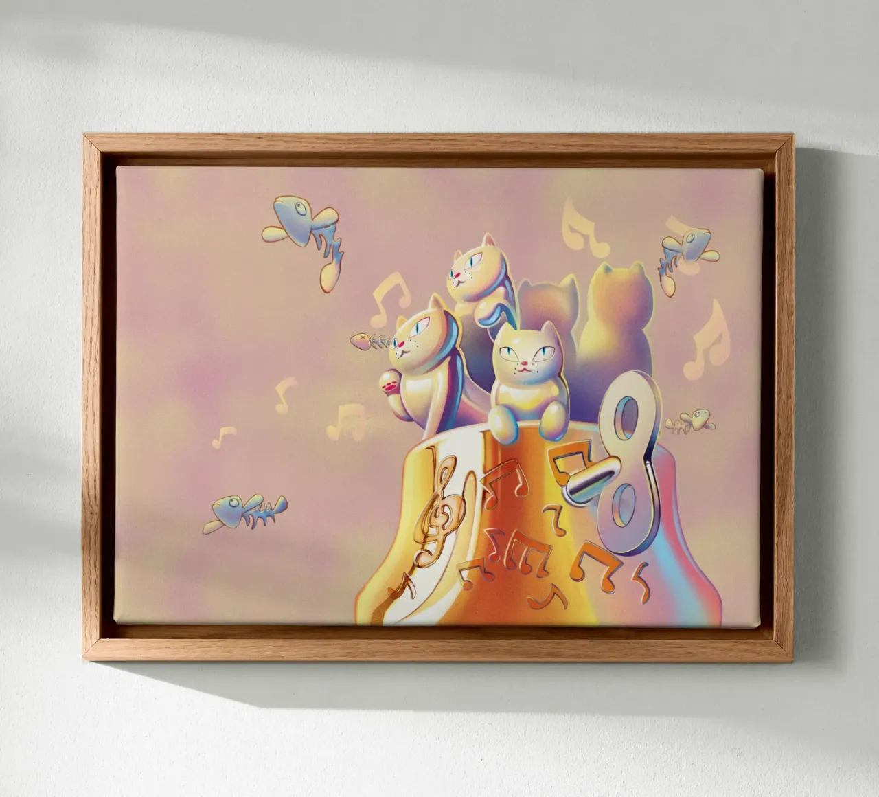 Tijd om te vliegen canvas met Baklijst van Artascy Art