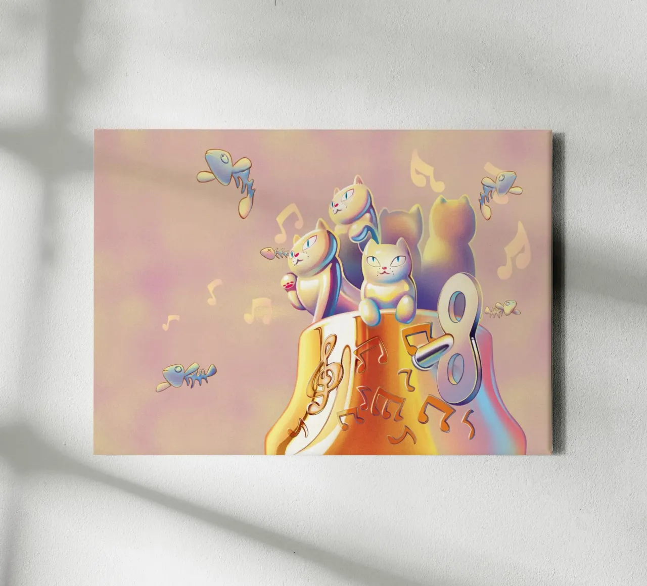 Tijd om te vliegen canvas met Baklijst van Artascy Art