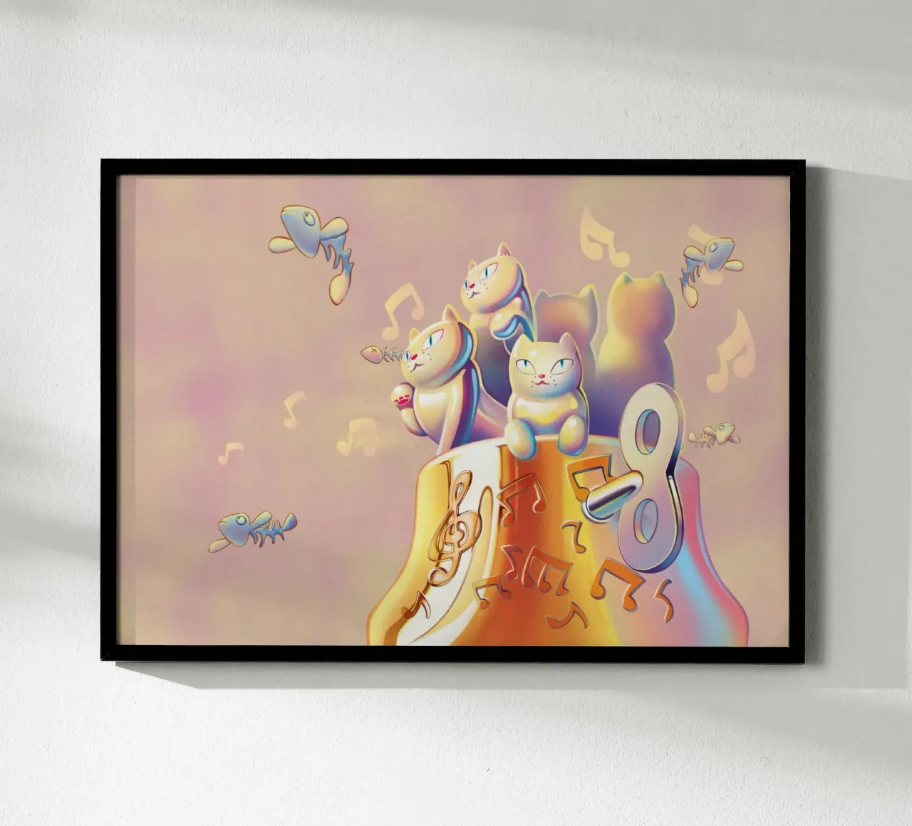 Tempo di volare poster con telaio in legno da Artascy Art