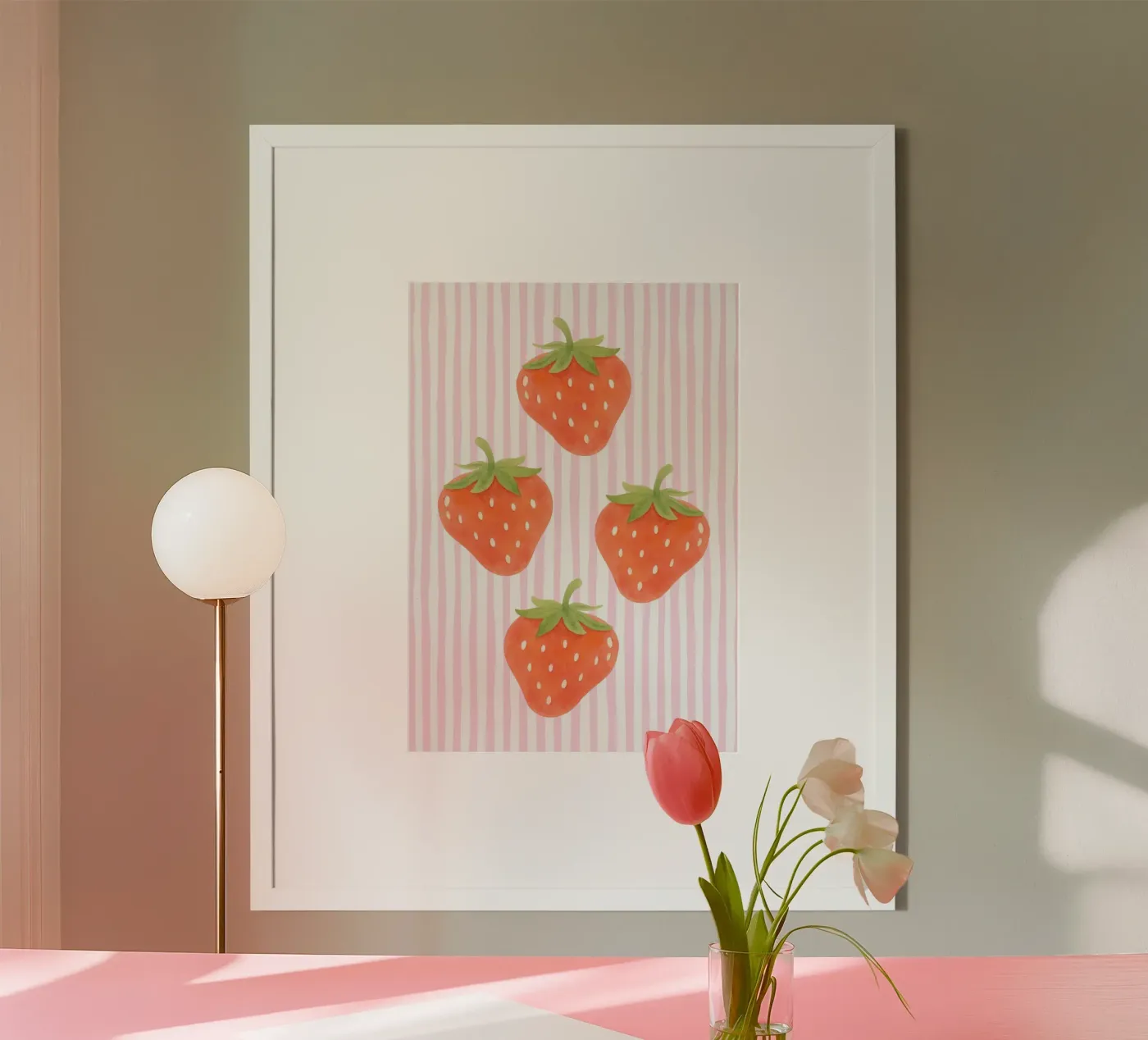 Strawberries poster by Funkydays