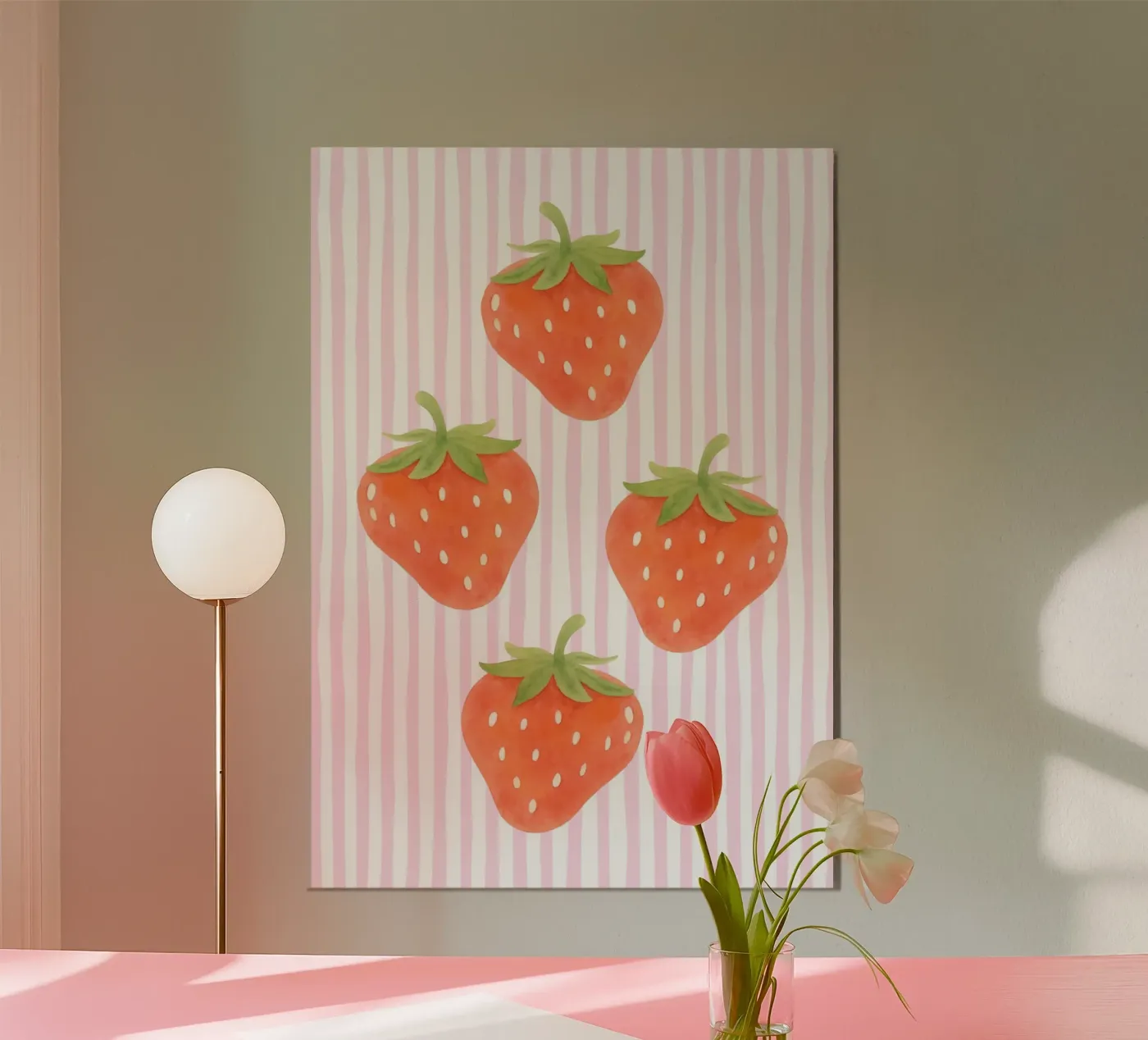 Strawberries poster by Funkydays