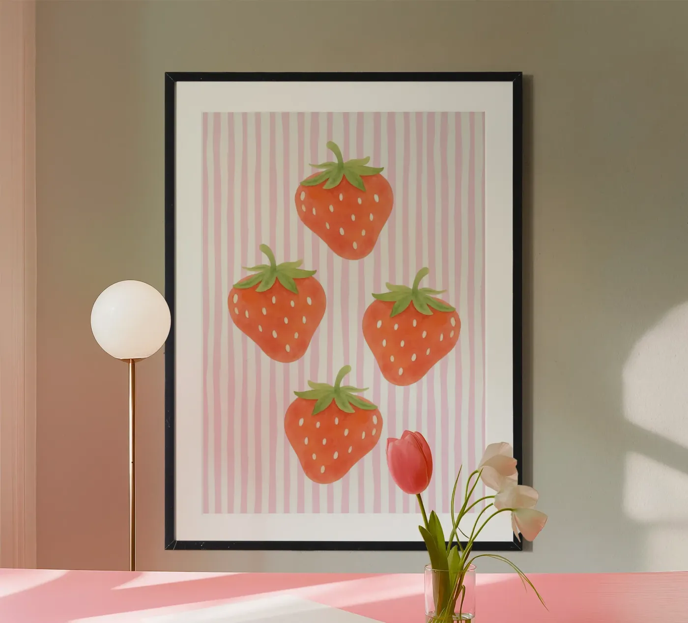 Strawberries poster by Funkydays