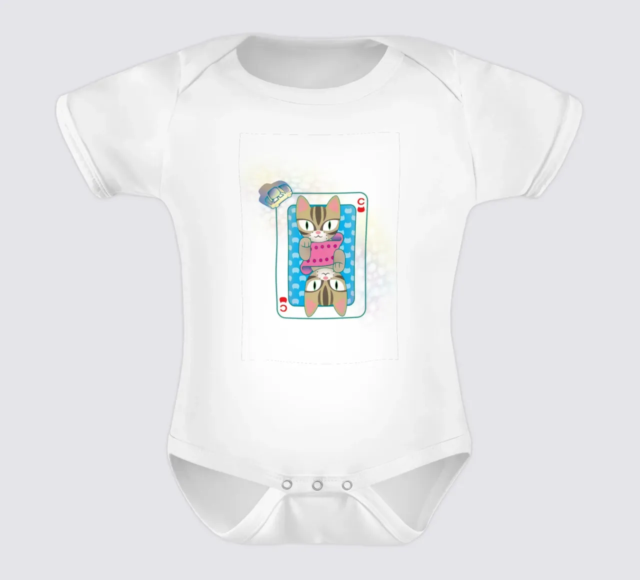 Capovolto body neonato maniche corte da Artascy Art