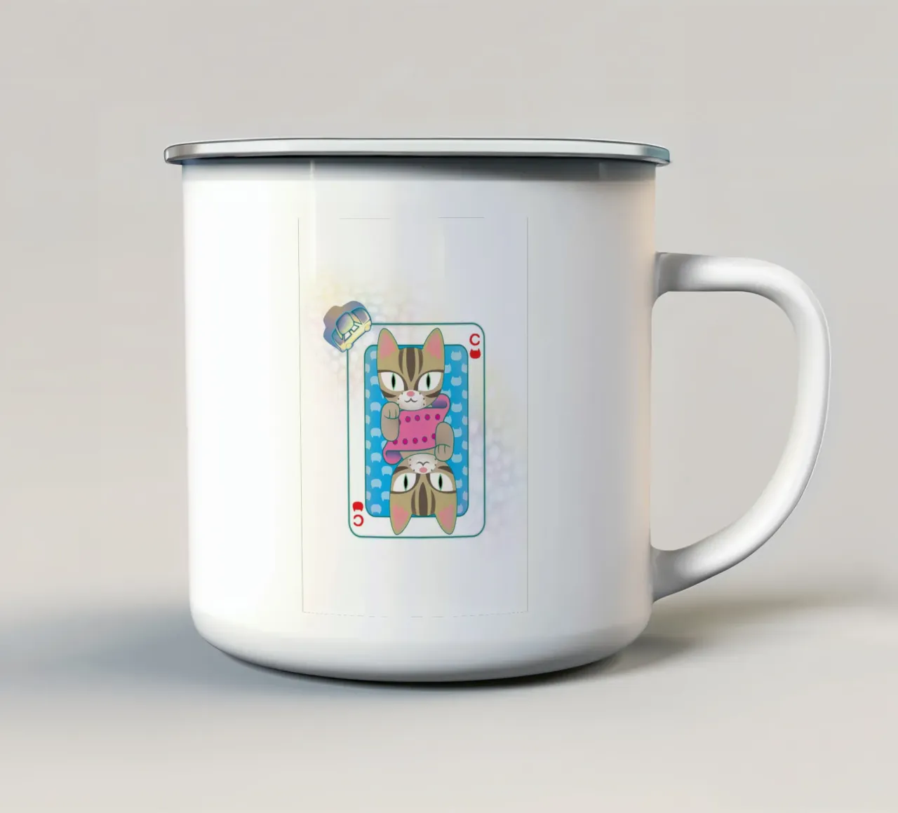 Capovolto tazza in smalto da Artascy Art
