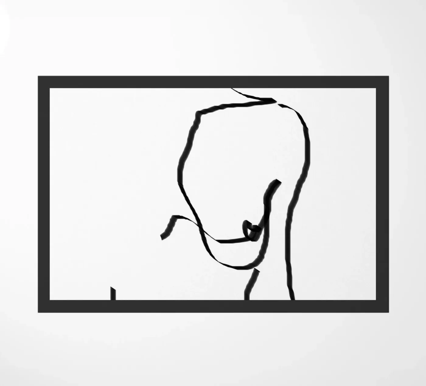 abstract nude doormat by dada22