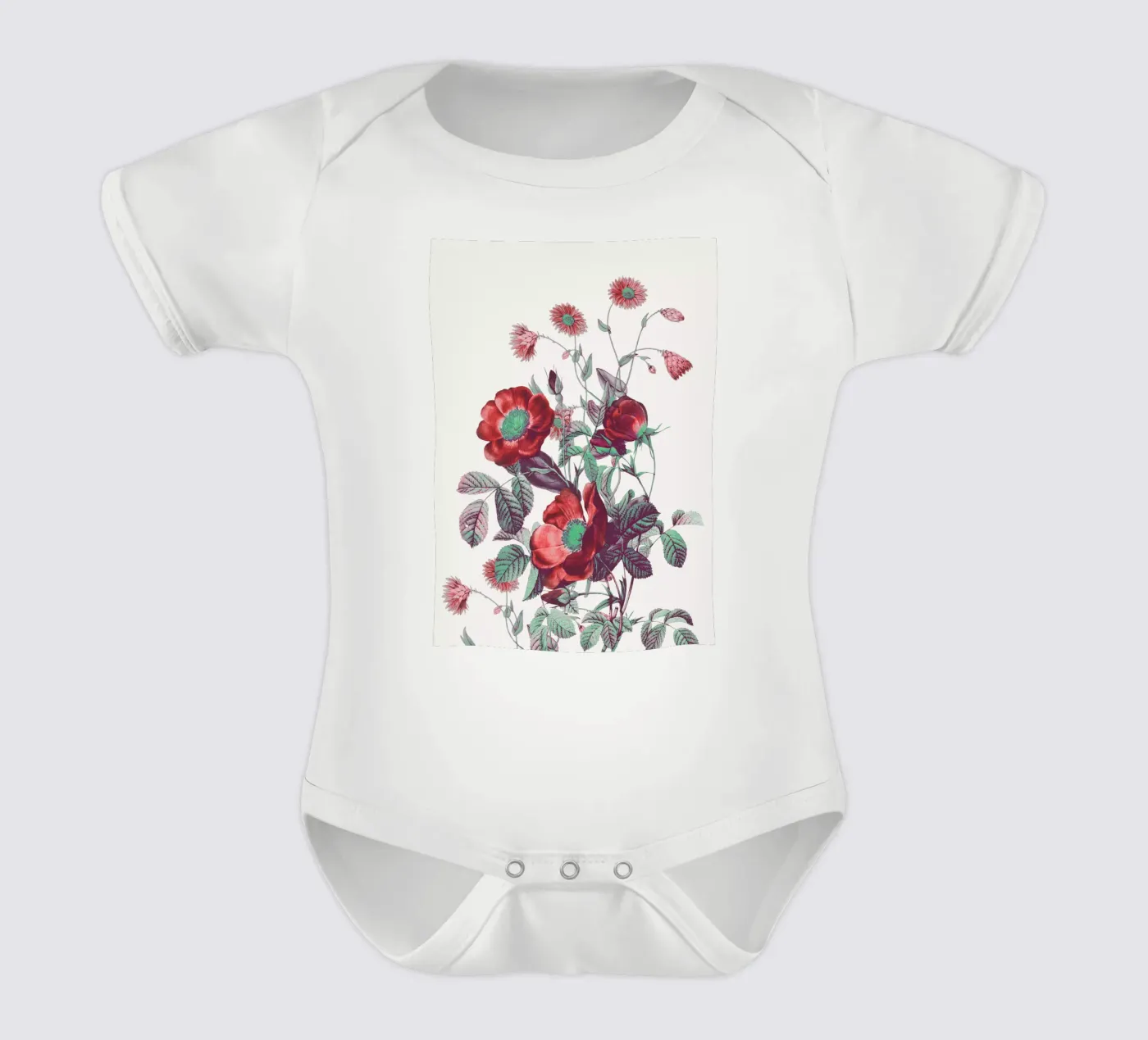 red flowers body bébé de dada22