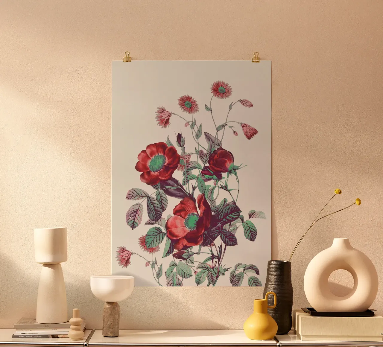 rote Blumen Poster von dada22