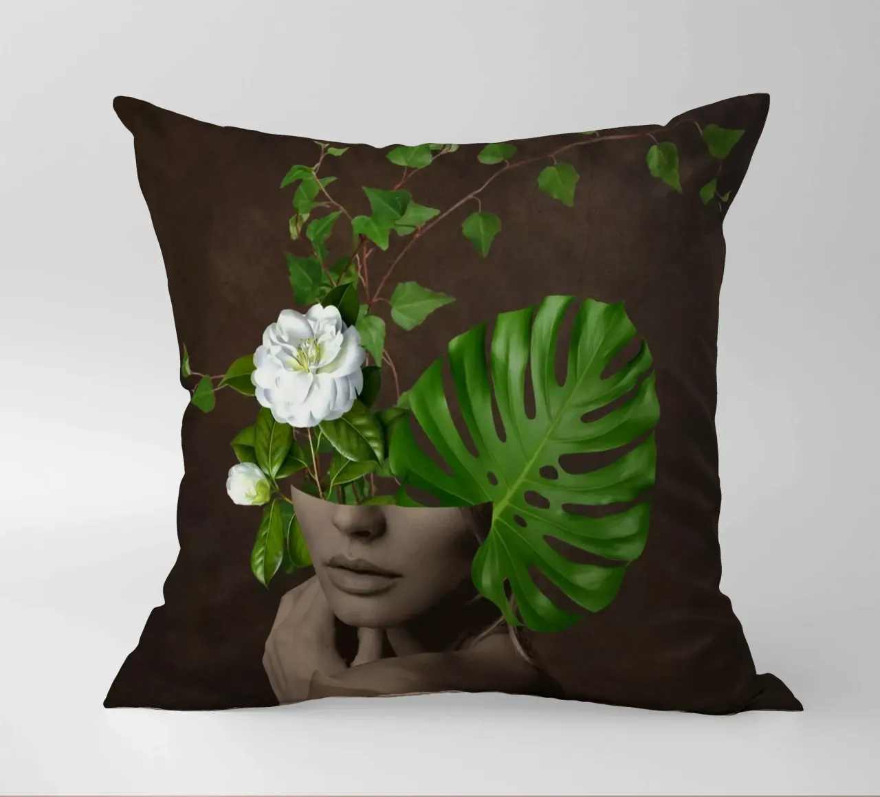 Ragazza tropicale 1 cuscino da dada22
