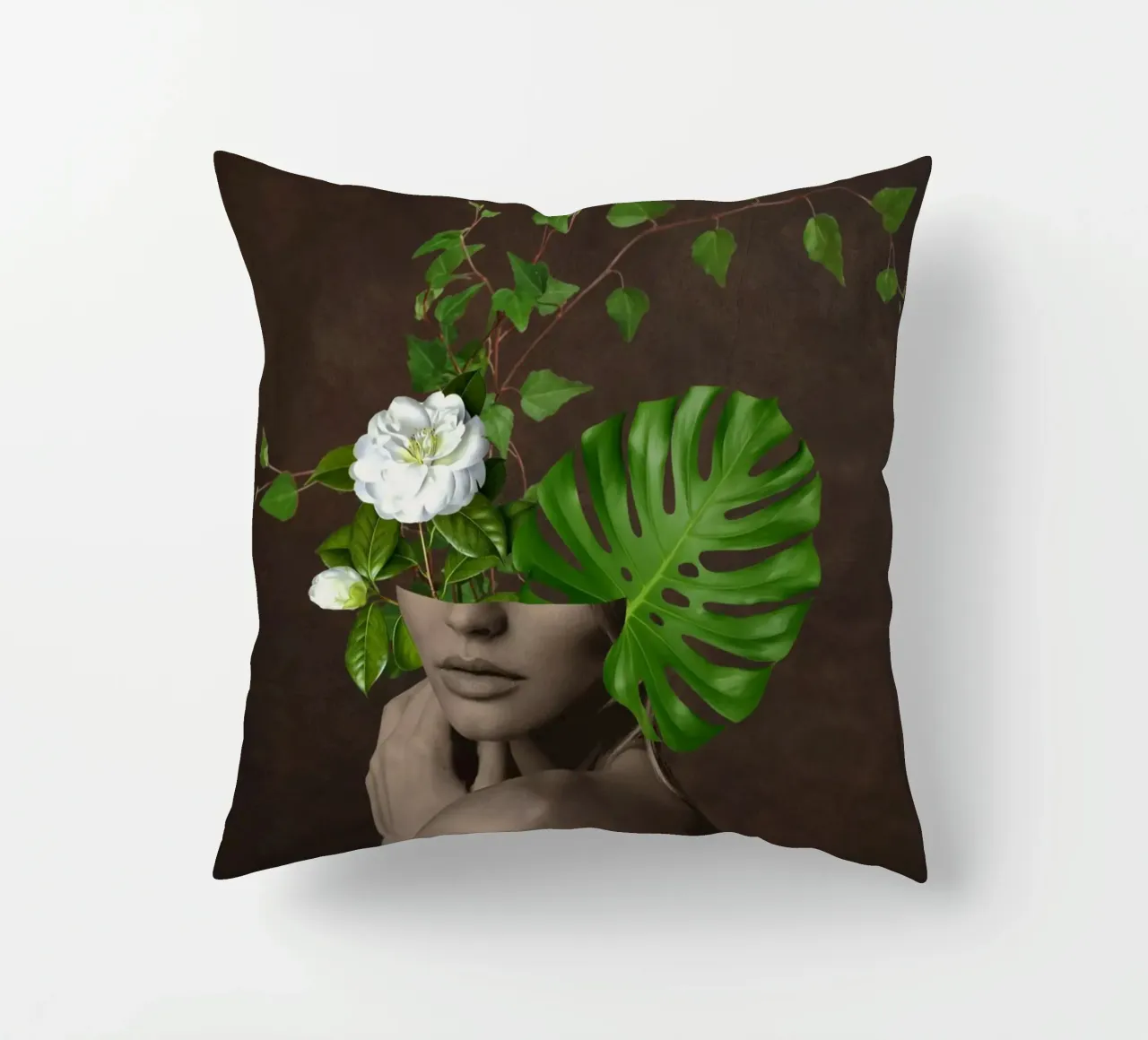 Ragazza tropicale 1 cuscino da dada22