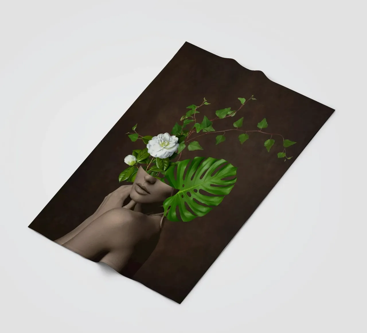 Ragazza tropicale 1 coperta in pile da dada22