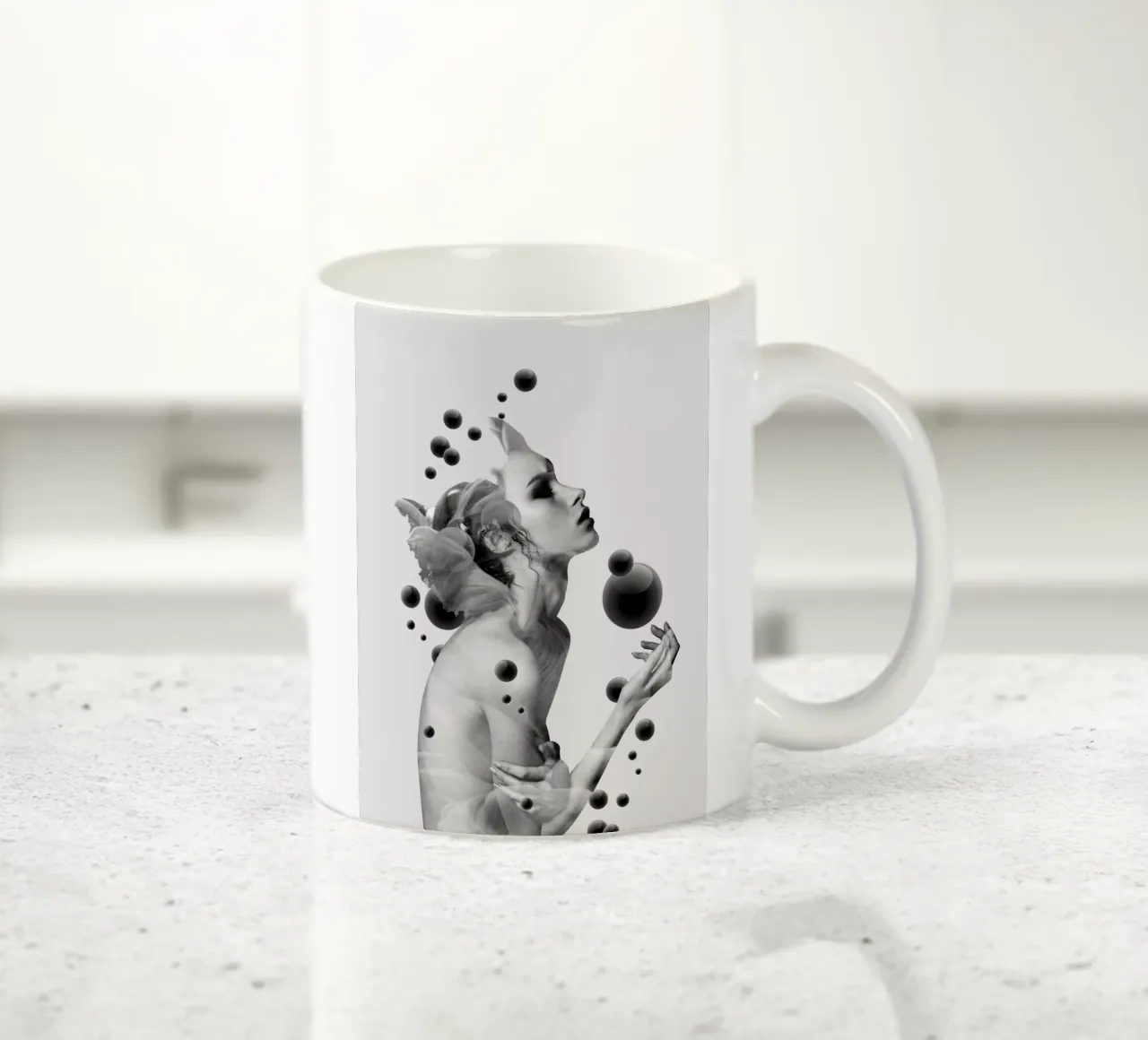 BUBBLES ceramic mug by dada22