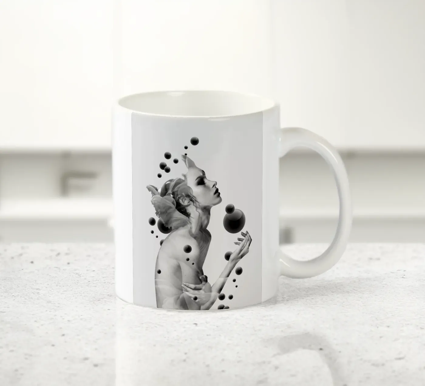 BUBBLES ceramic mug by dada22