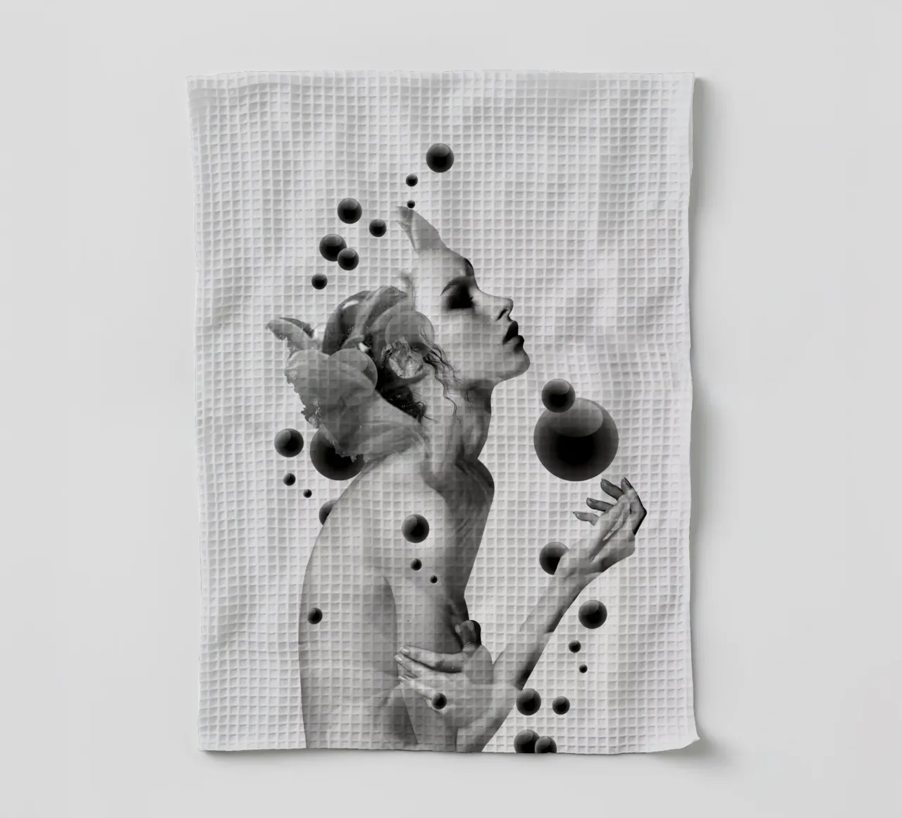 BUBBLES tea towel by dada22