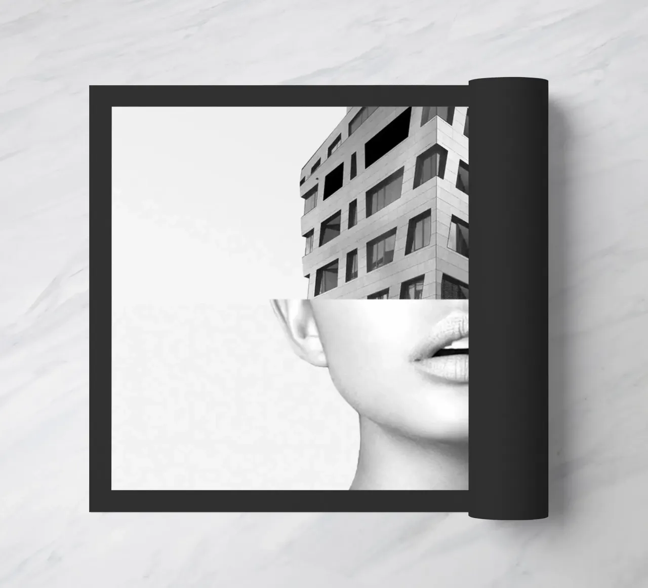 portrait (architecture) doormat by dada22