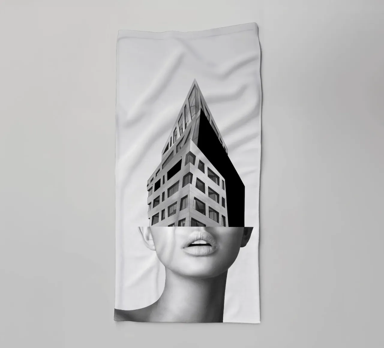 portrait (architecture) towel by dada22