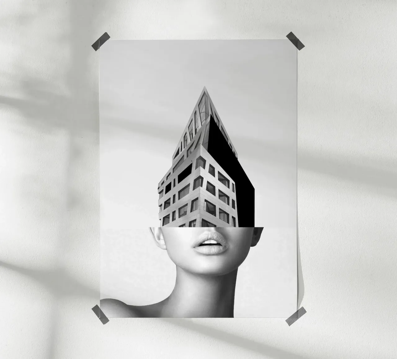 ritratto (architettura) poster con telaio in legno da dada22