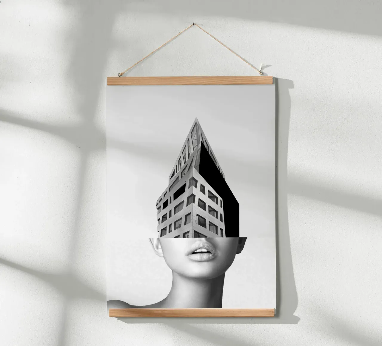 ritratto (architettura) poster con telaio in legno da dada22