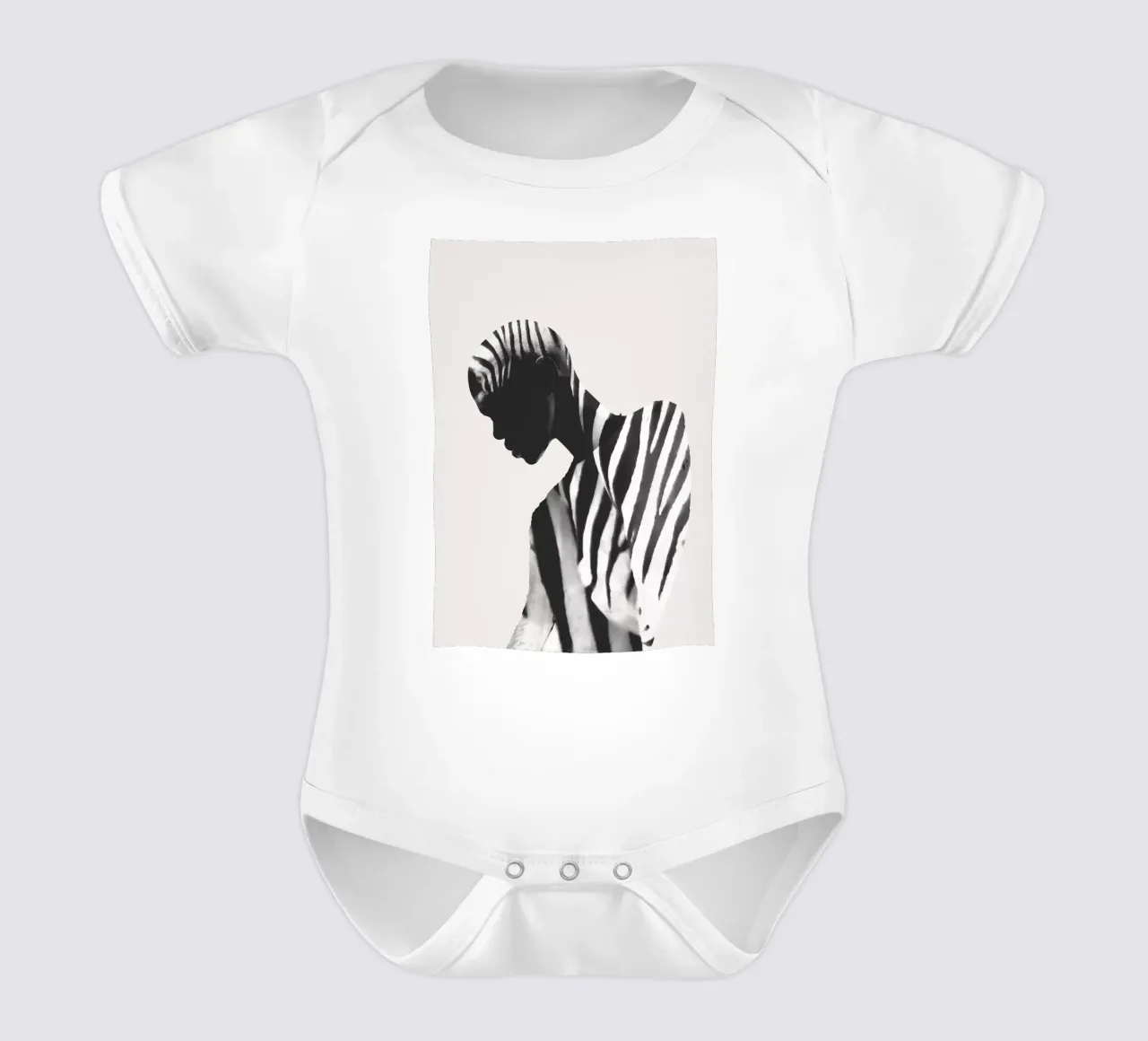 Zebra body neonato maniche corte da dada22