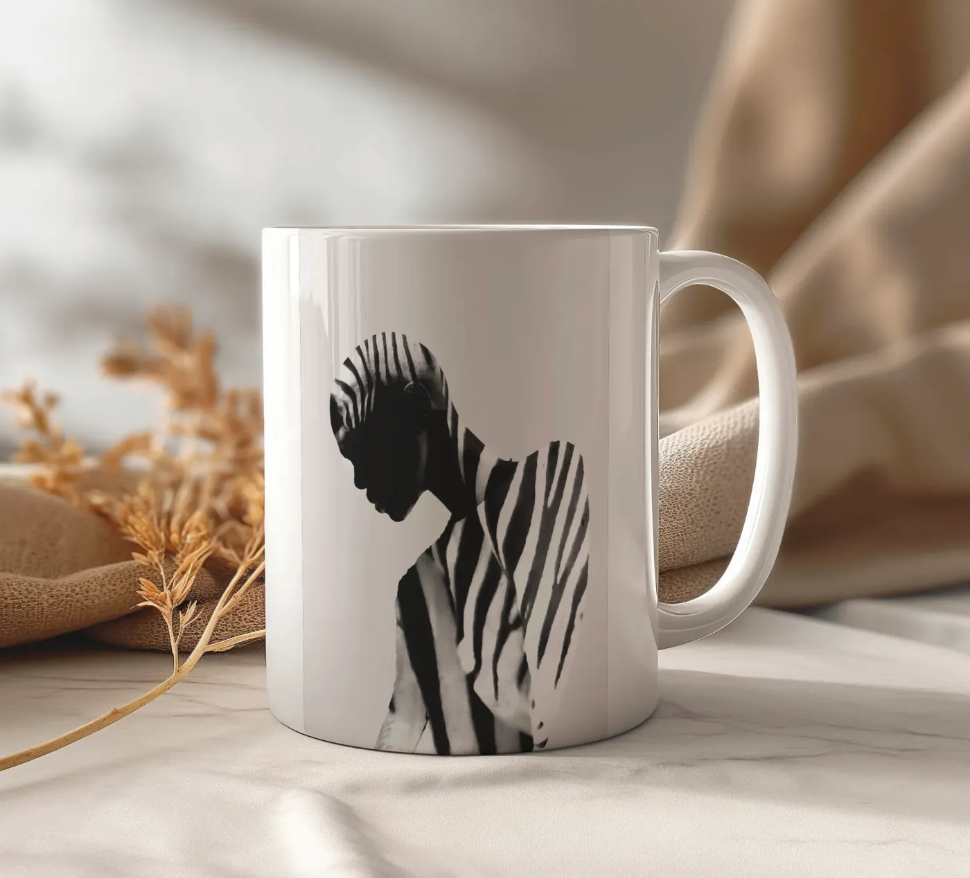 Zebra ceramic mug by dada22