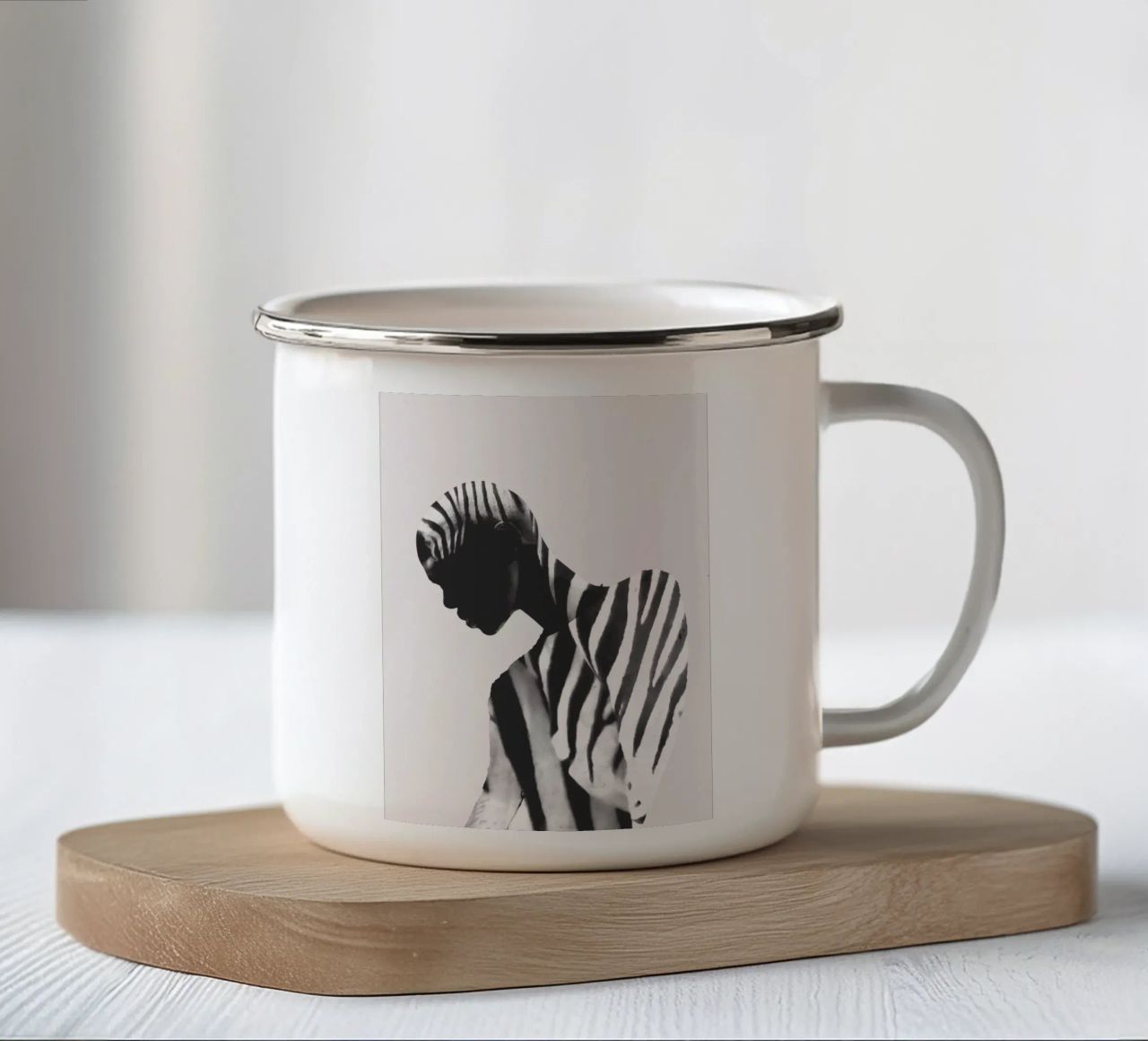 Zebra tazza in smalto da dada22