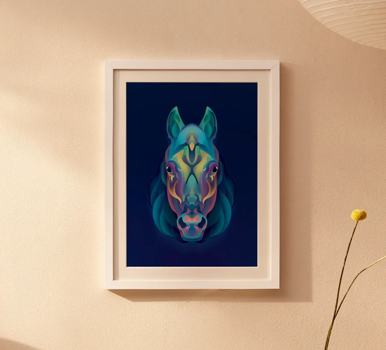 Cavallo dello zodiaco poster con telaio in plastica da Artascy Art