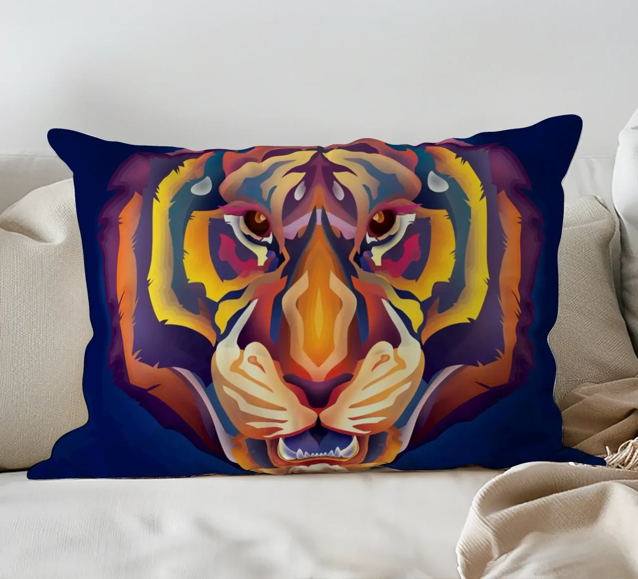 Zodiac Tiger decorative cushion by Artascy Art