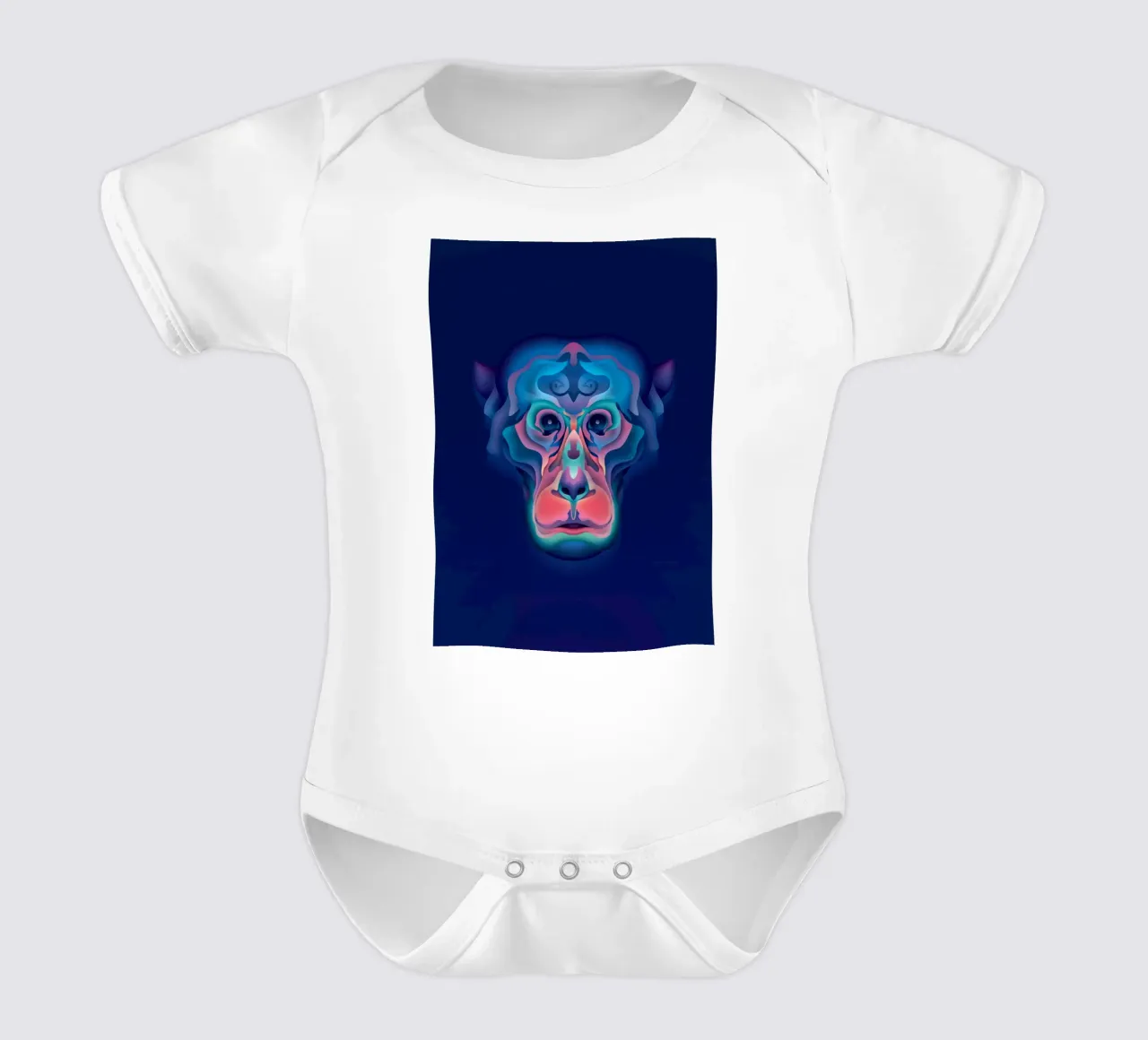 Tierkreiszeichen Affe Kurzarm Babybody von Artascy Art