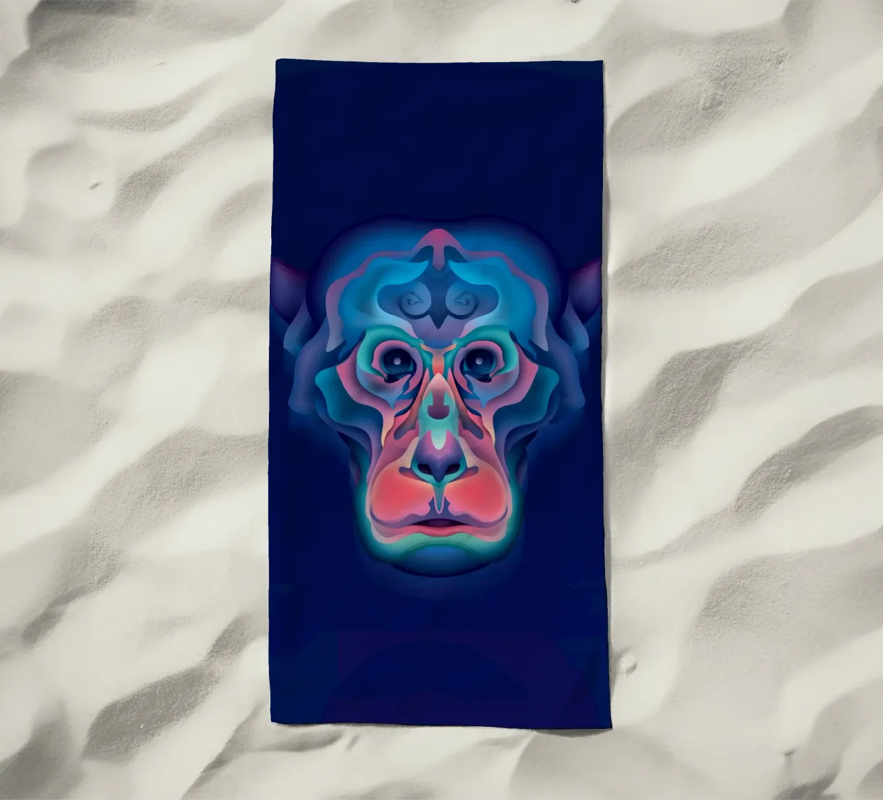 Tierkreiszeichen Affe Strandtuch von Artascy Art