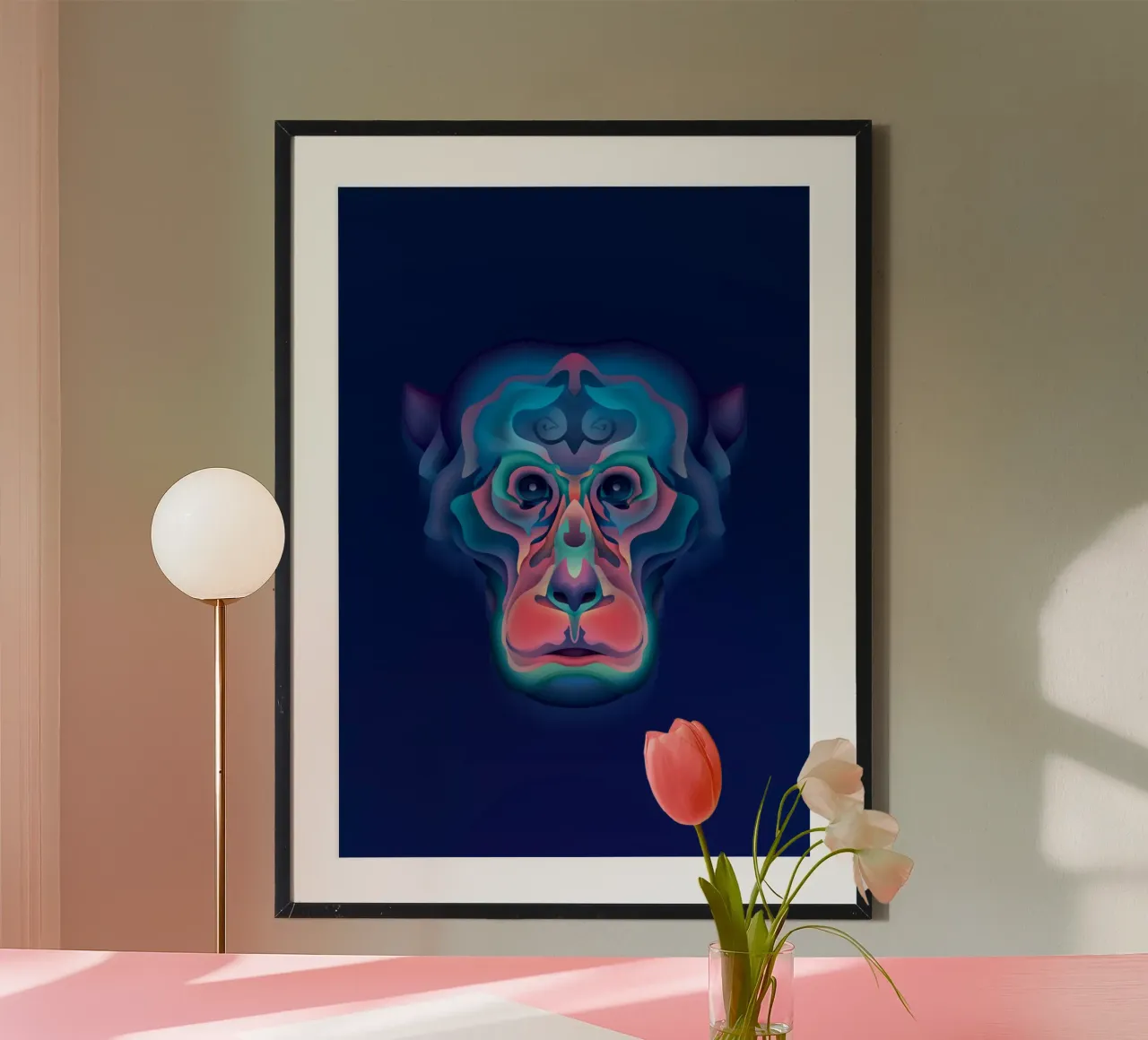 Scimmia zodiacale carta hahnemühle da Artascy Art