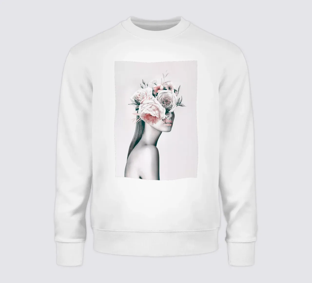 DONNA CON FIORI 11 felpa da dada22